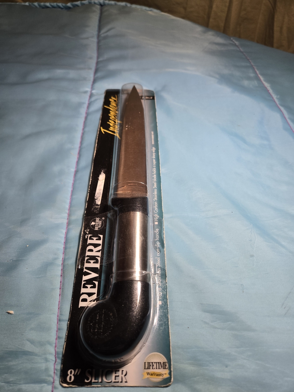 vtg new revere Ware Independence Stainless Steel Knife 8" Slicer